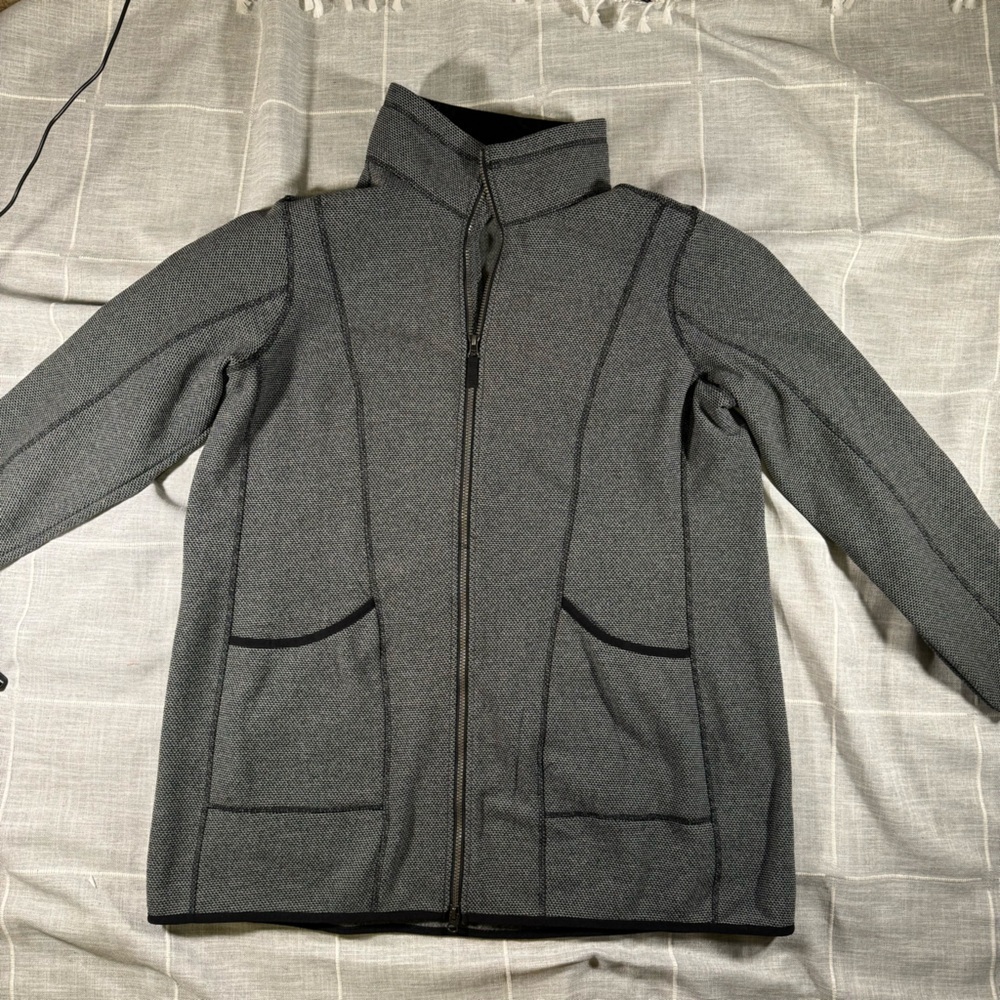 Eddie Bauer Zip Knit Herringbone Coat Jacket Women's 2xl. Like new condition.